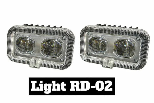 1 PC Dual LED Fog Light 40W High Brightness Motorcycle Fog Lamp | Dual Color Yellow White & Red Blue Reflection | Waterproof Universal Bike & Car Driving Light 12V-80V