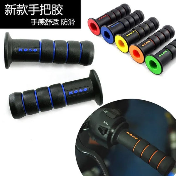 KOSO Universal Motorbike Handlebar Grips – Anti-Slip Comfortable Bike Grip Set